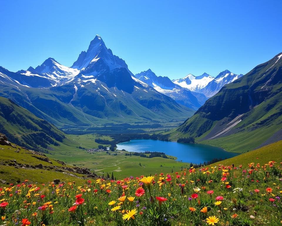 Bewonder de bergen en meren van de Alpen