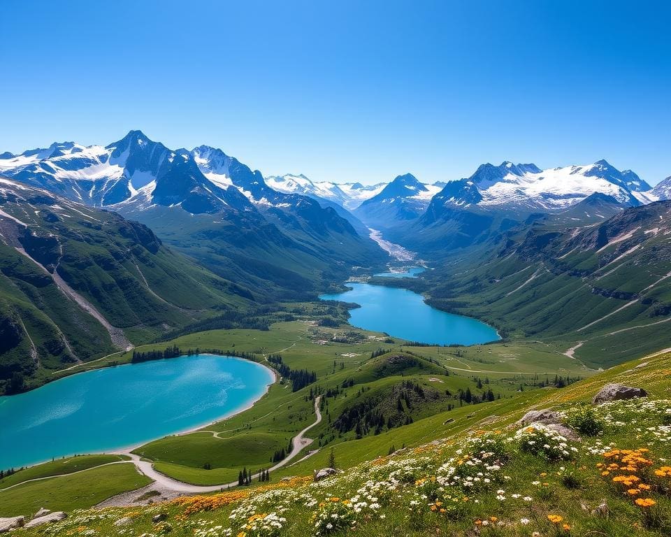 Bewonder de meren en bergen van de Alpen