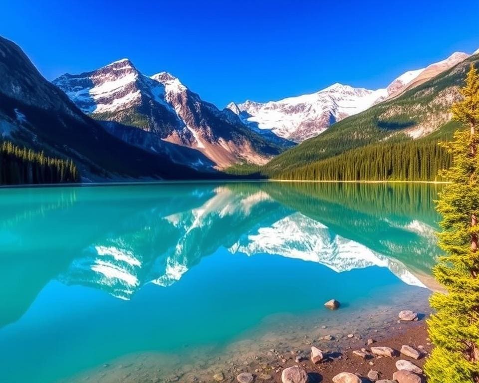 Bewonder de meren van Banff National Park, Canada