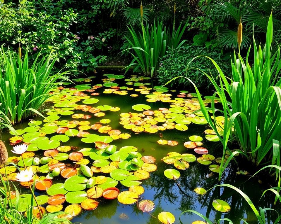 Natuurlijke vijver beplanting