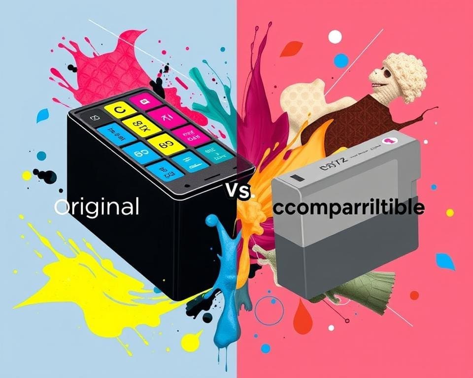 Originele inktpatronen en compatible inktpatronen