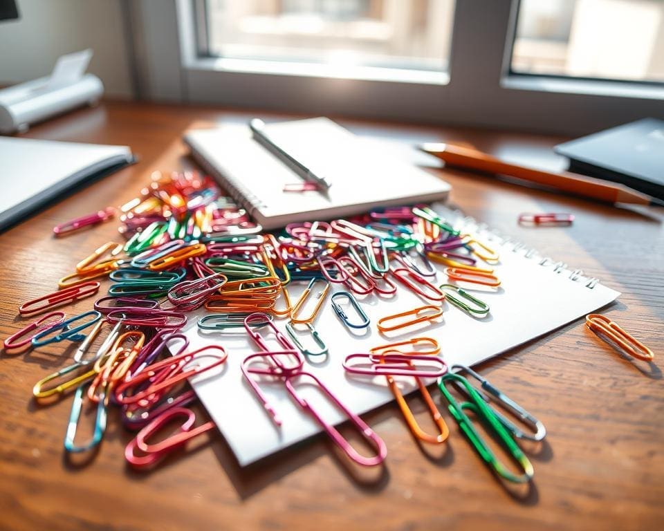 Paperclips: Klein, maar essentieel voor kantoor