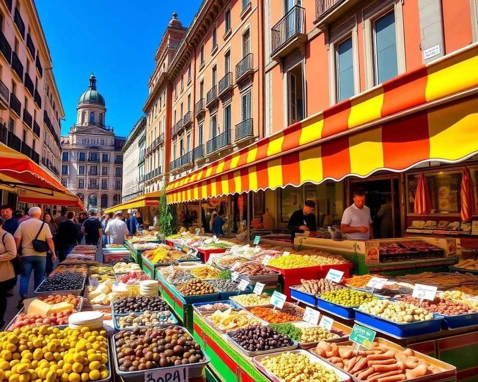 Proef de verse tapas op de markten van Madrid