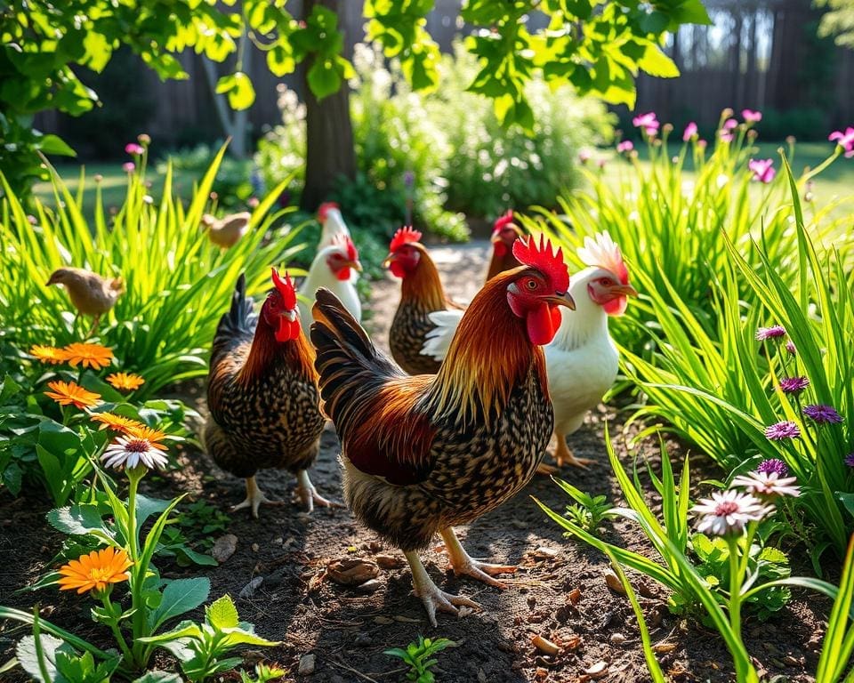 Tuinieren met Kippen: Voordelen voor Planten en Gras