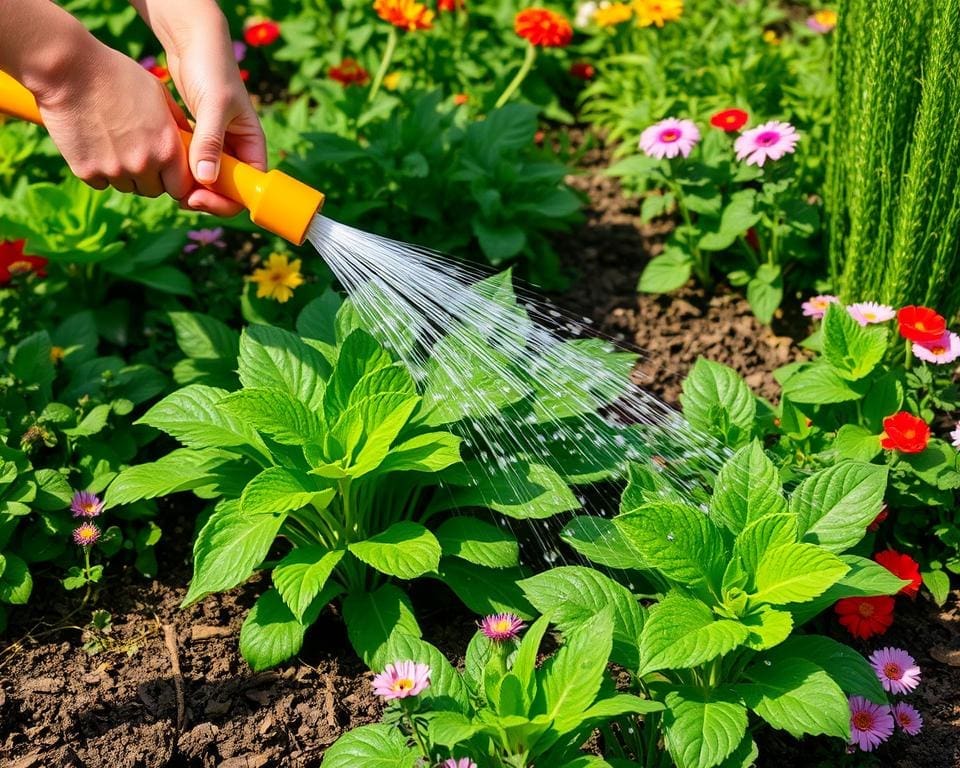 Water geven aan planten