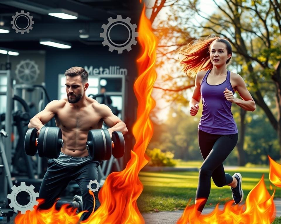 krachttraining versus cardio