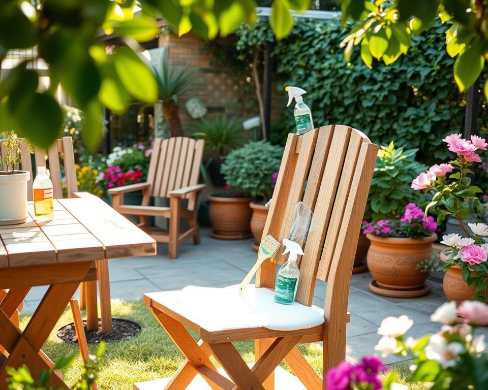 schoonmaaktips voor tuinmeubilair