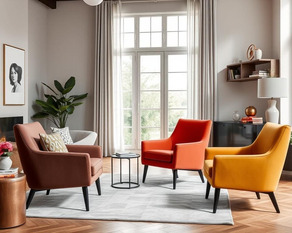 Moderne bijzetstoelen voor een trendy interieur