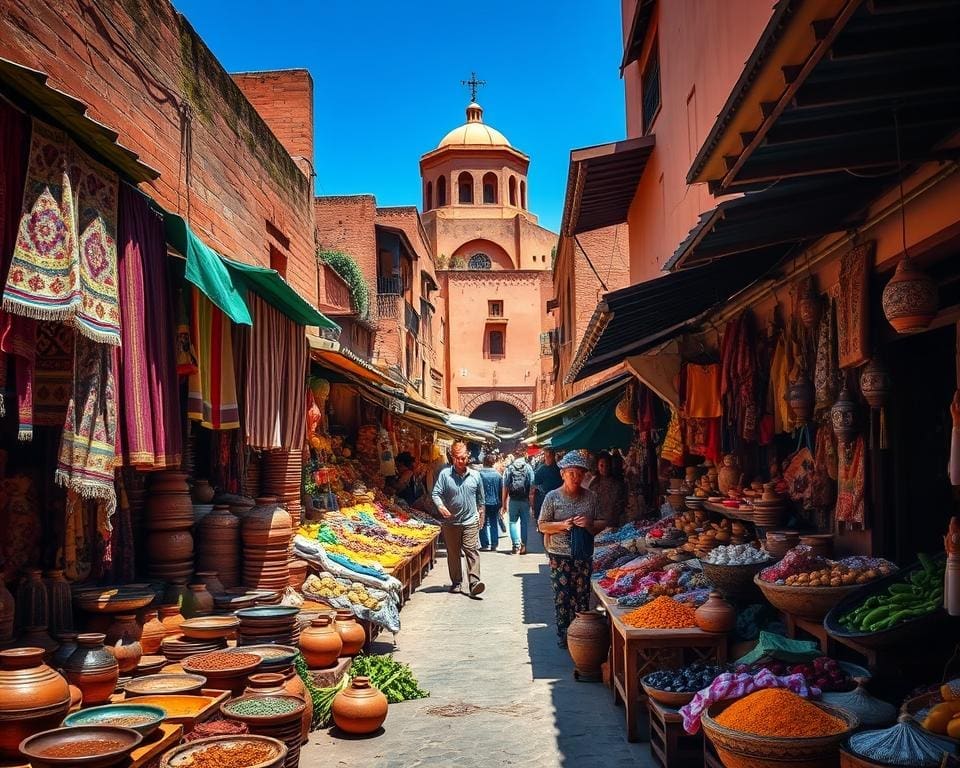 Reizen door de kleurrijke markten van Marrakech