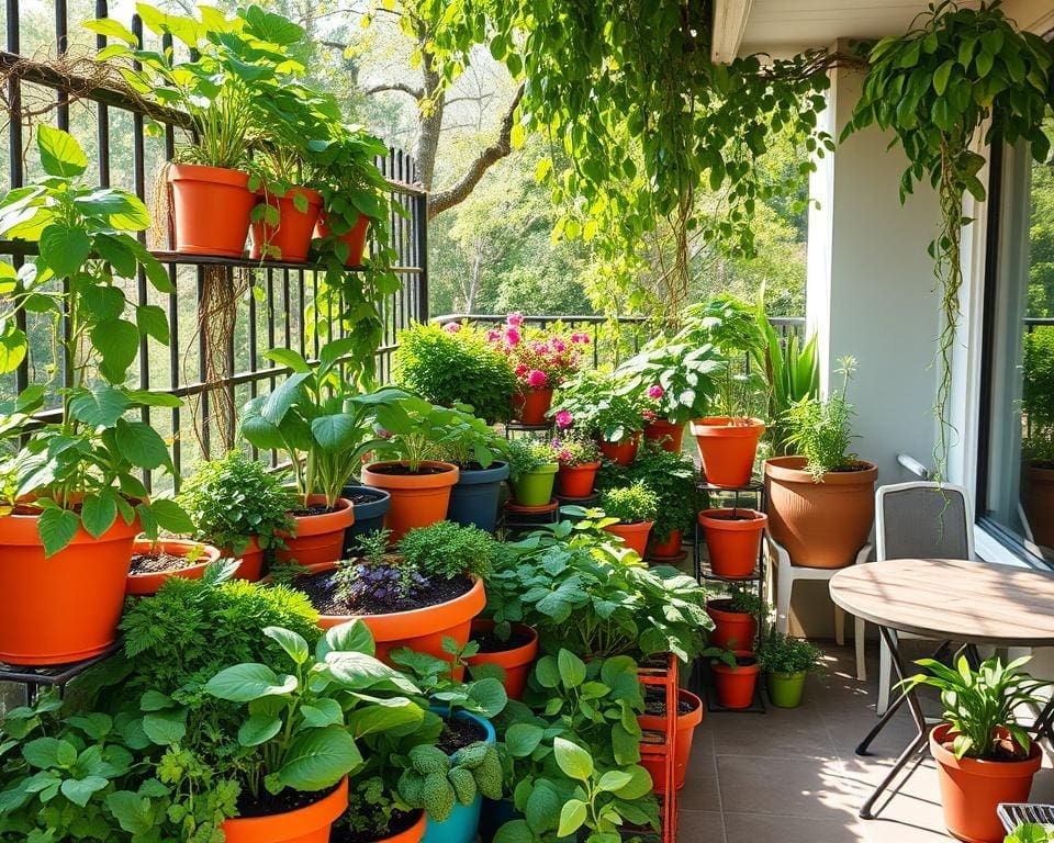 Tips voor balkontuinieren - Juiste locatie voor balkon tuinieren en potten en containers voor balkon