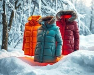 Warme donsbodywarmers voor winteravonturen