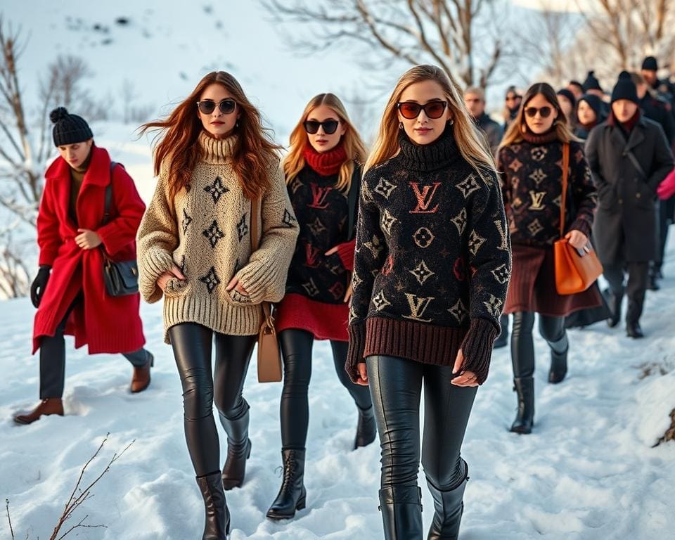 stijlvolle wintermode met luxe winterkleding