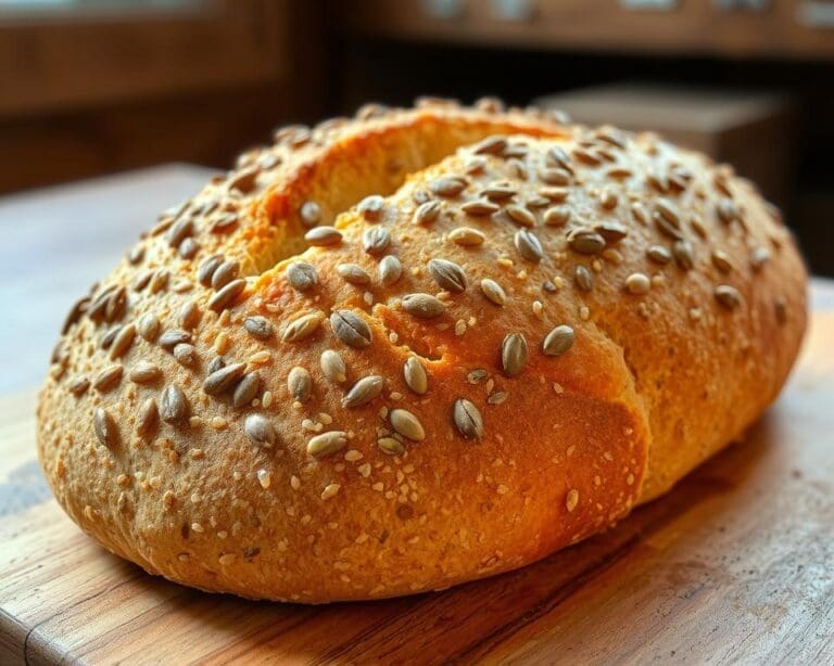 Ambachtelijk meergranenbrood met pompoenpitten