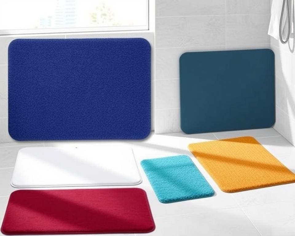 Douchematten met een antibacteriële laag