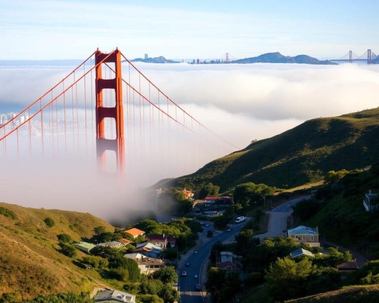 San Francisco: de Golden Gate Bridge en steile straten