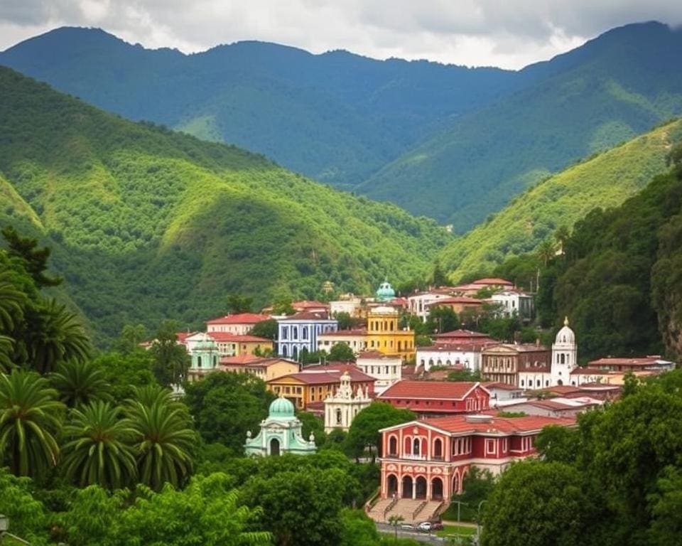 Tegucigalpa bergen en koloniale invloeden