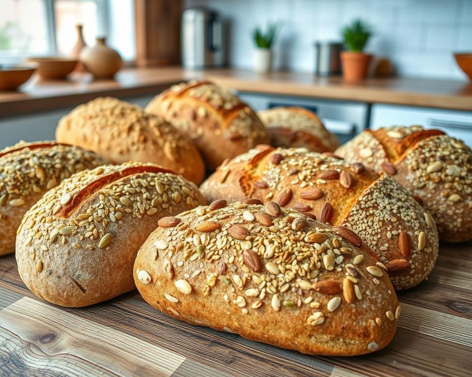 Variaties op brood met noten en zaden