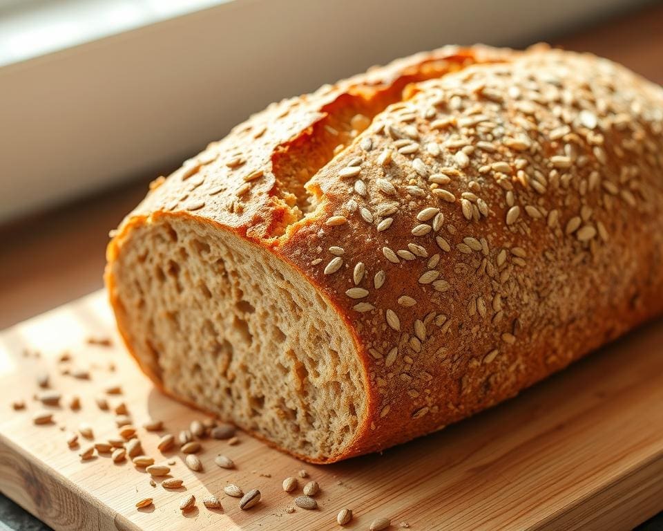 Volkorenbrood met een krokante korst