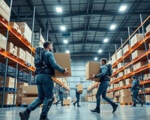 Wat zijn de voordelen van exoskeletten in magazijnen?