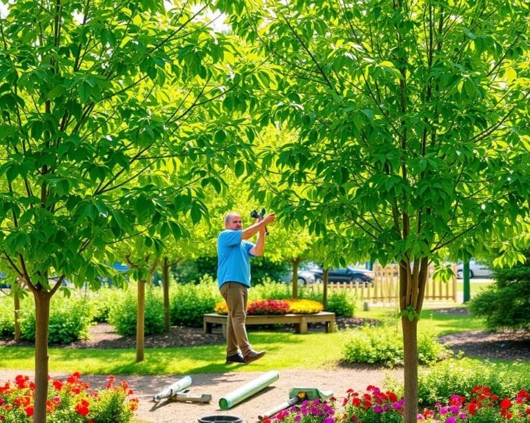 Zorgvuldig bomen snoeien voor een gezonde tuin