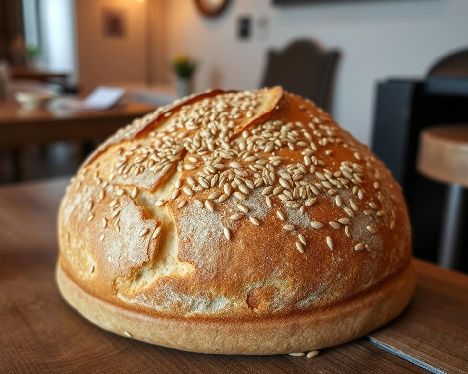 ambachtelijk speltbrood met zaden