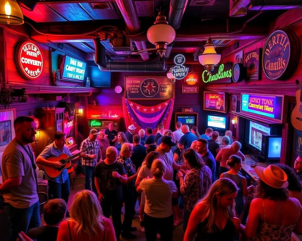 levendige muziek in honky-tonk bars