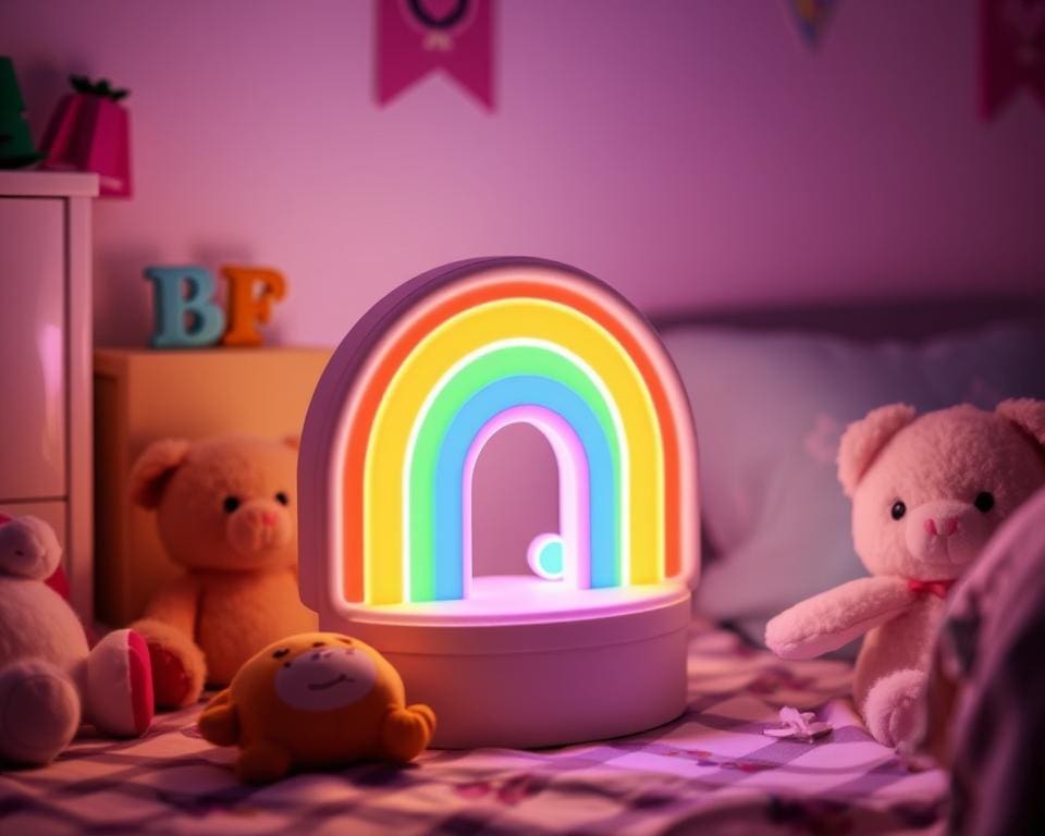 moderne kinderlamp regenboog