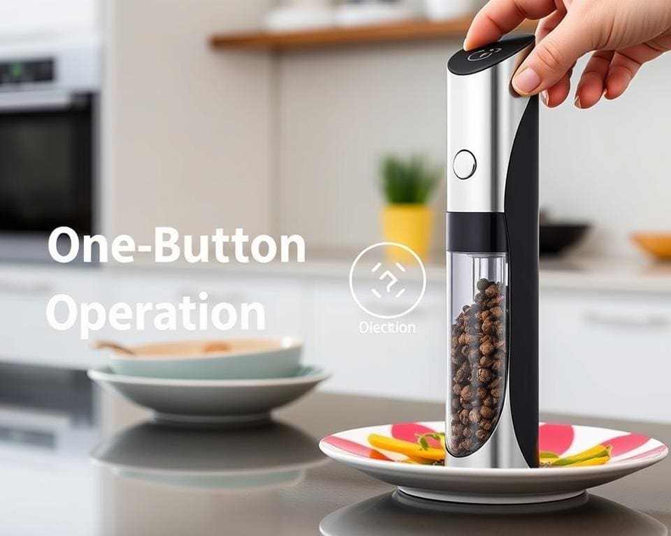 Elektrische pepermolen: met één druk op de knop