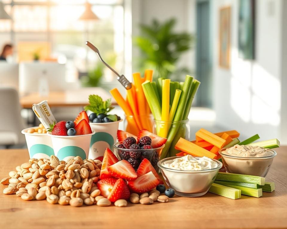 Gezonde snacks voor onderweg en op het werk
