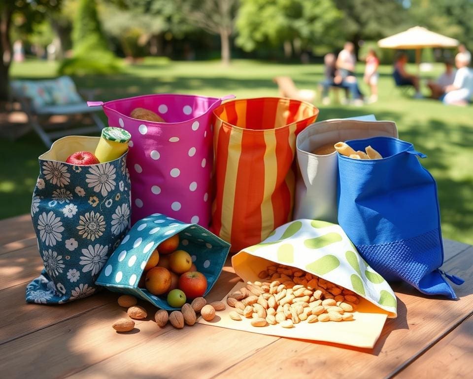 Herbruikbare snackzakjes voor verpakkingsvrije lunches