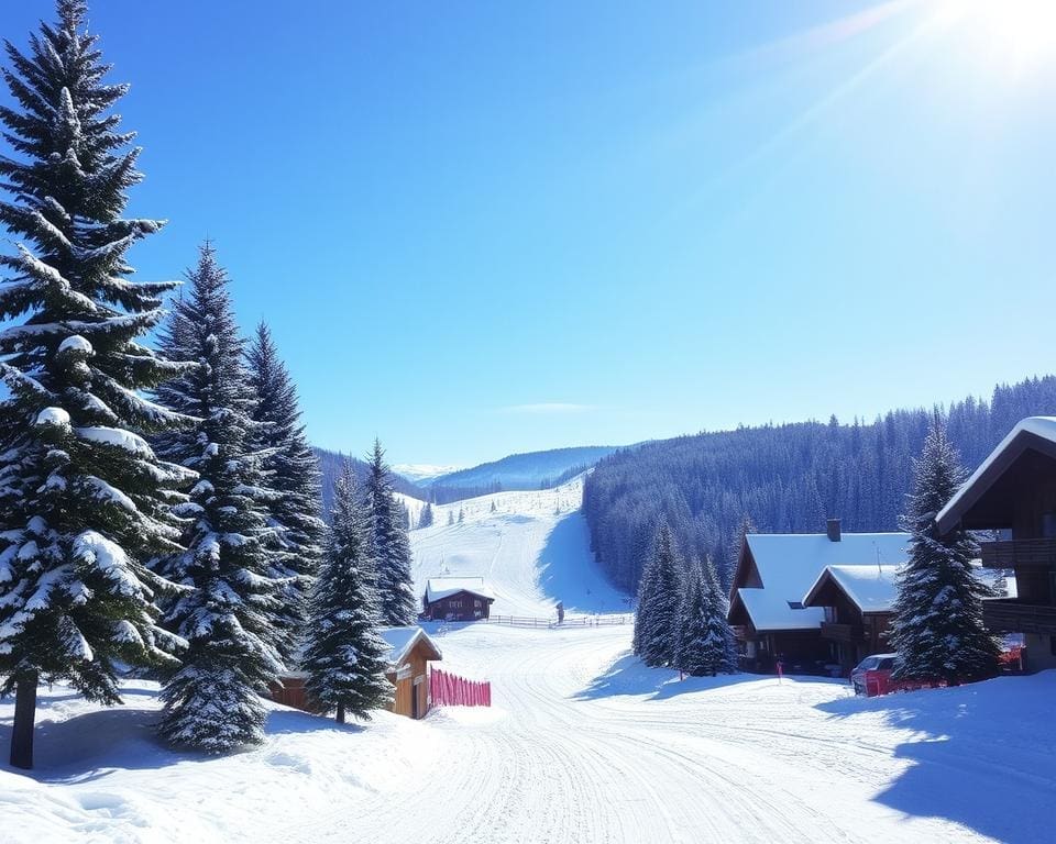 Les Saisies pistes winter