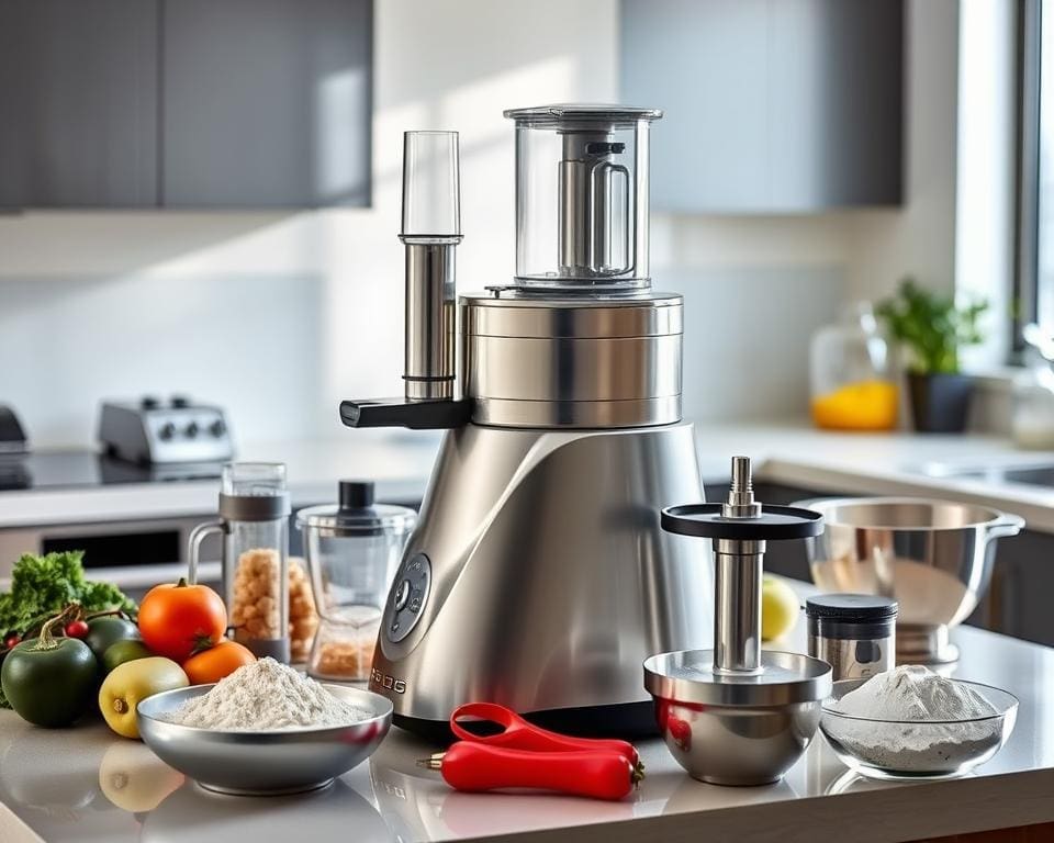 Multifunctionele keukenmachine: hakken, mixen en kneden