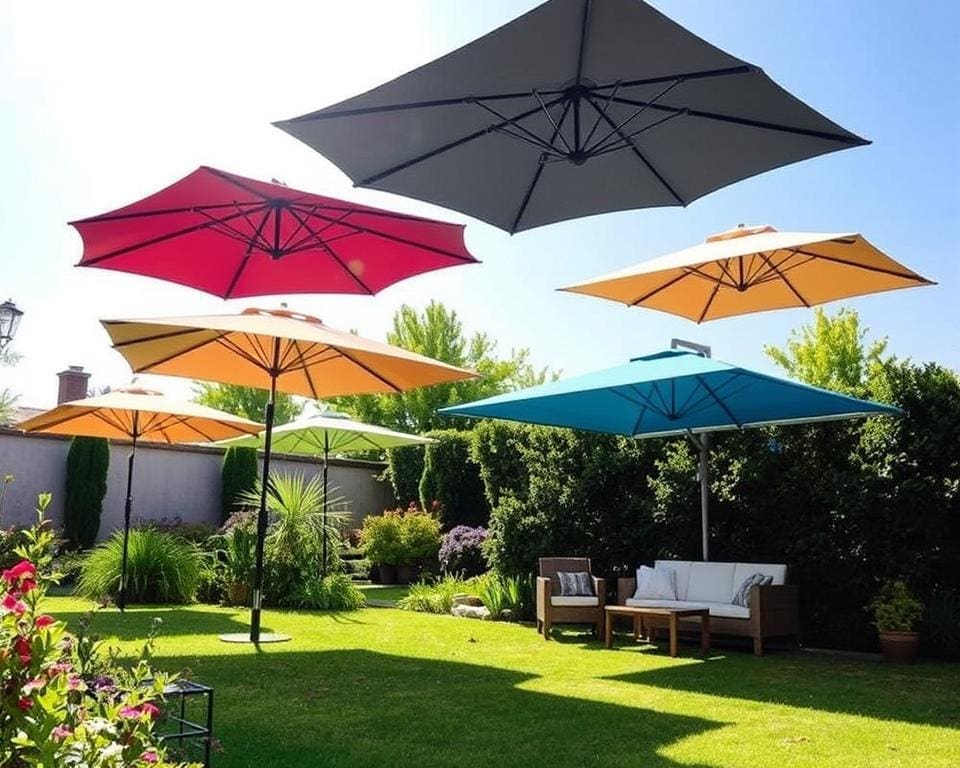 Opklapbare parasols voor flexibele schaduwopties in de tuin