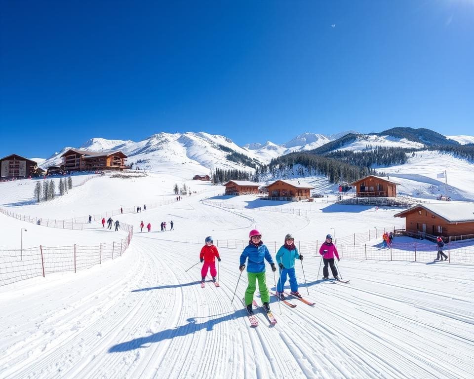 kindvriendelijke pistes in La Plagne