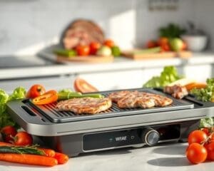 Elektrische grill met keramische plaat: gezond en gemakkelijk koken