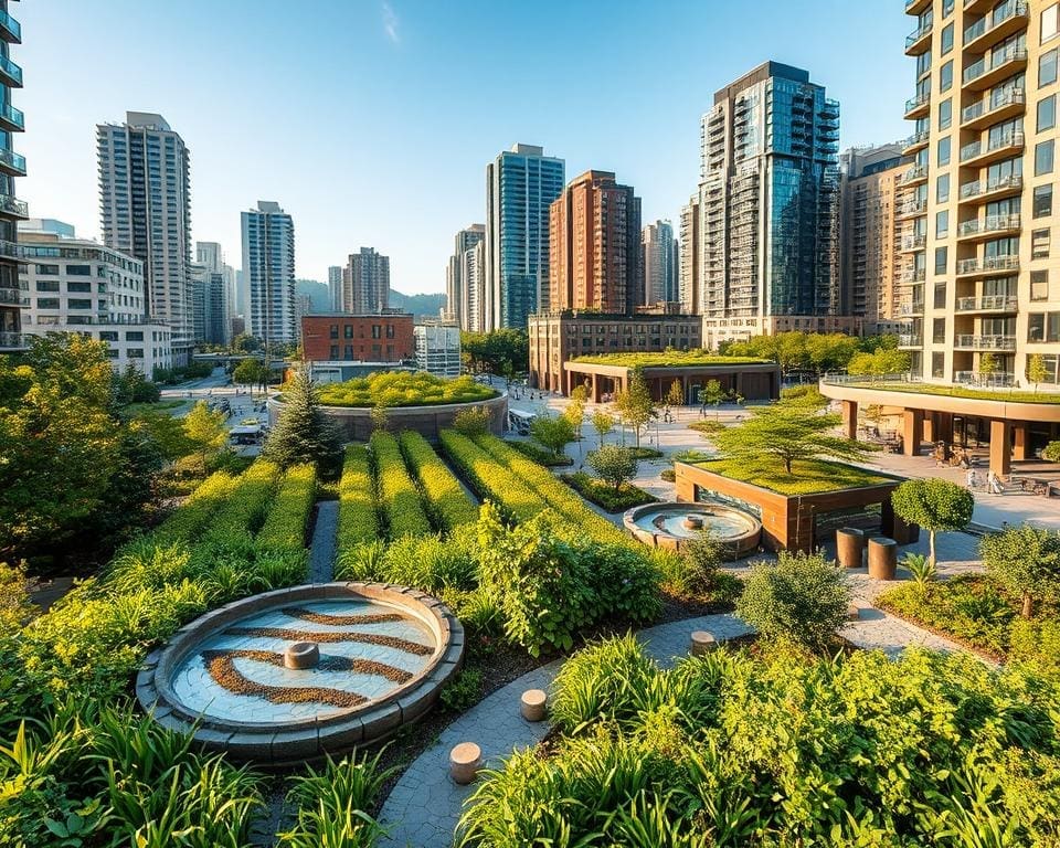 Hoe integreer je regenwateropvang in stadswijken?