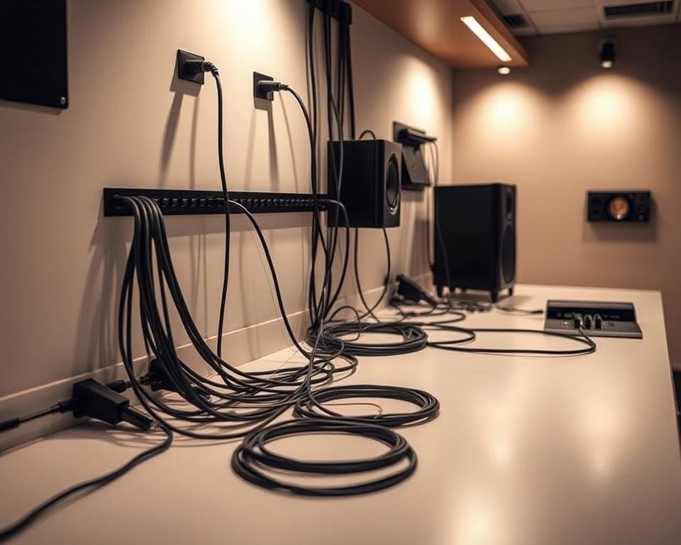 Verberg audiokabels op een professionele manier