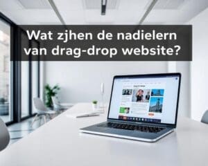 Wat zijn de nadelen van drag-and-drop websites?