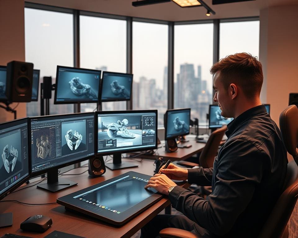 professionele 3D-video editing