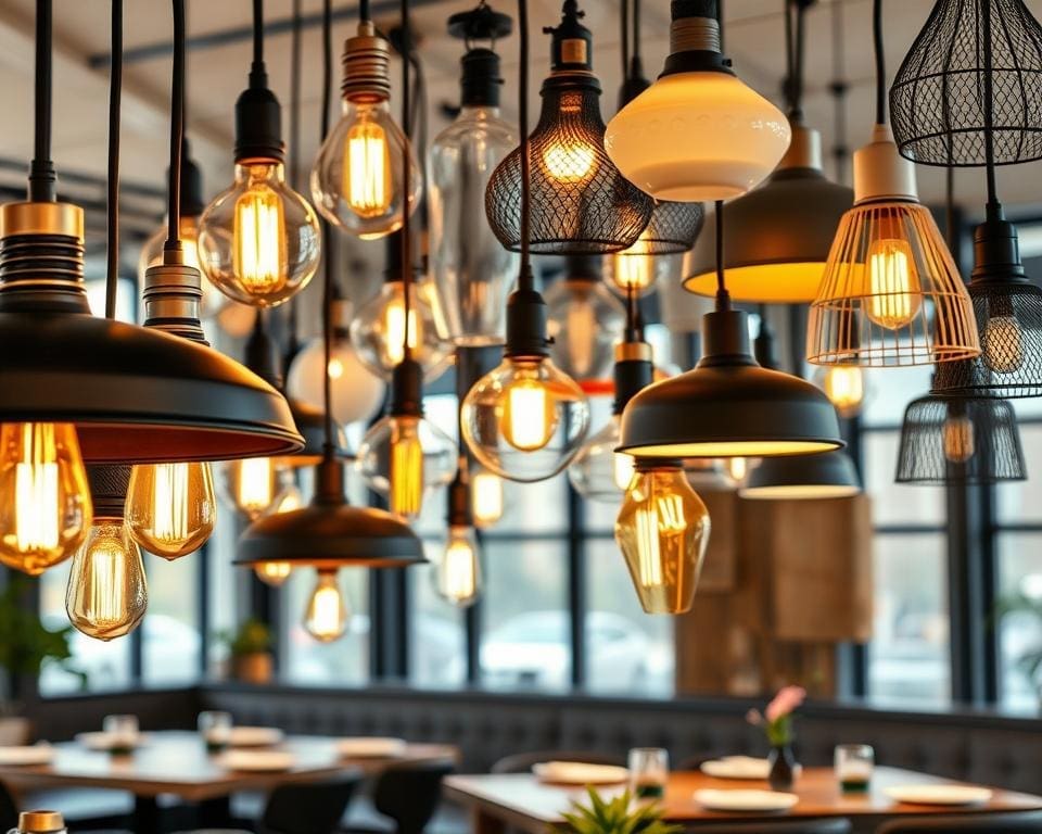Materialen hanglampen