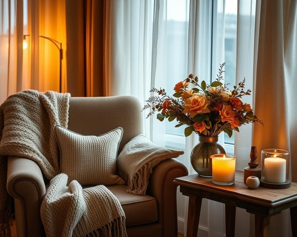 accessoires zithoek decoratie