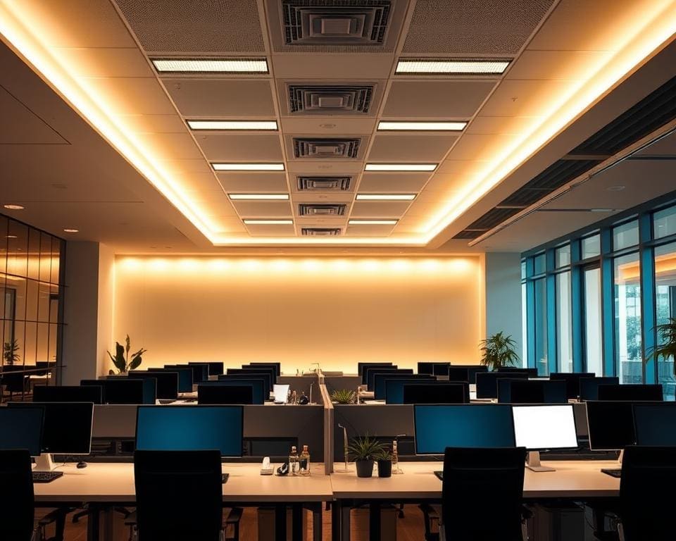 directe verlichting en indirecte verlichting in werkruimtes