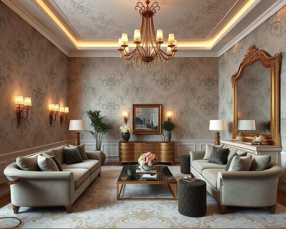 exclusief behang voor woonkamer