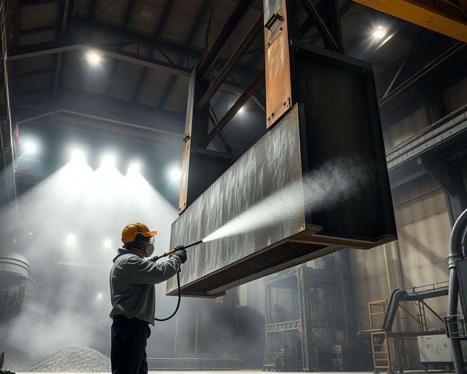 Hoe werkt stralen en natlakken van staal in de praktijk?