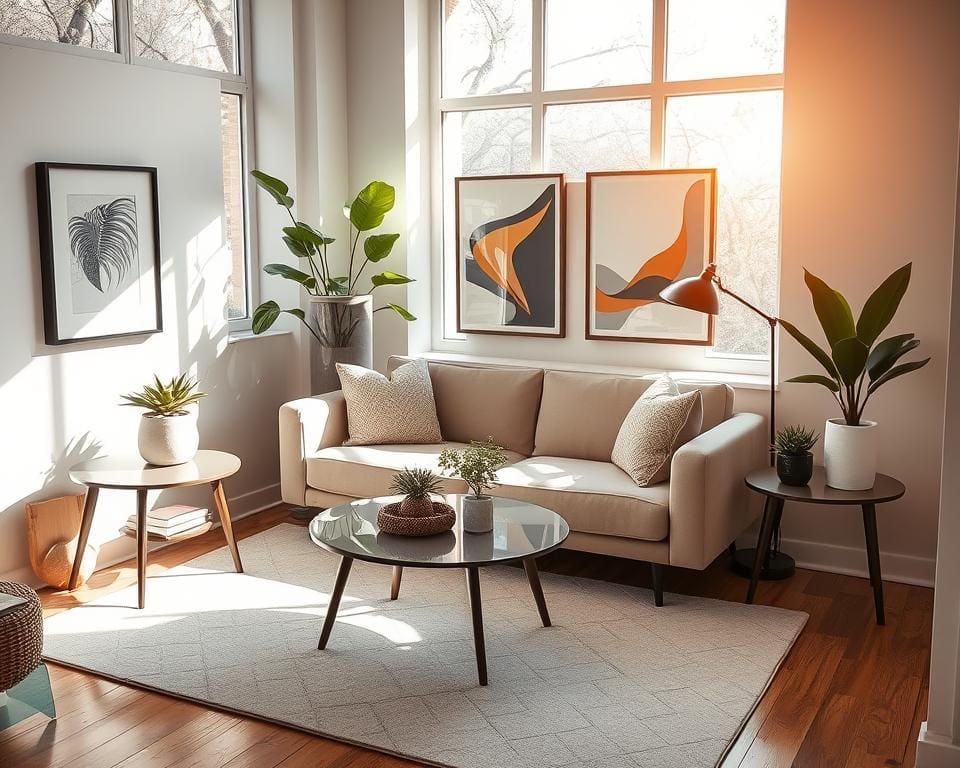 Hoe richt je een kleine woonkamer stijlvol in?