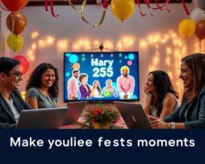 Hoe maak je een online moment extra feestelijk?