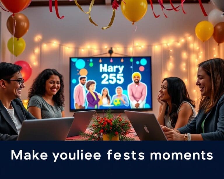 Hoe maak je een online moment extra feestelijk?