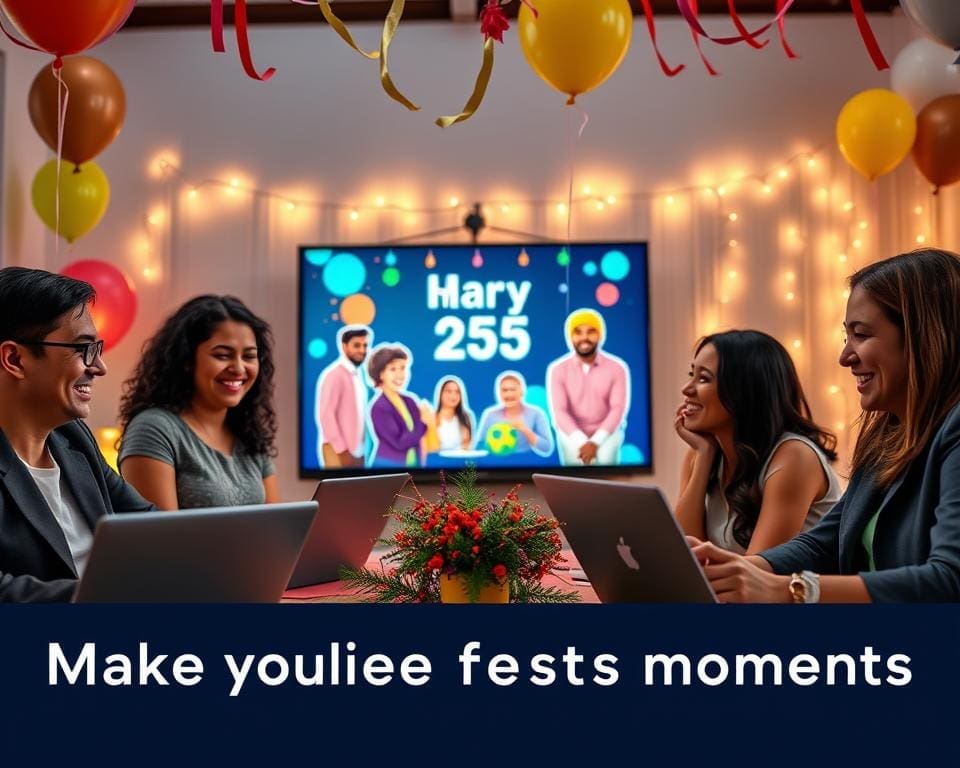 Hoe maak je een online moment extra feestelijk?