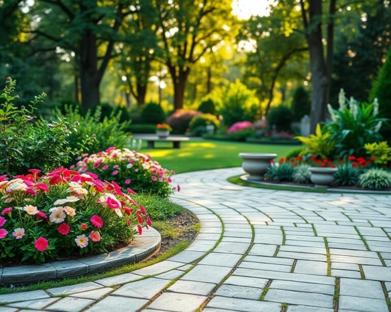 Hoe combineer je bestrating en groen in de tuin?