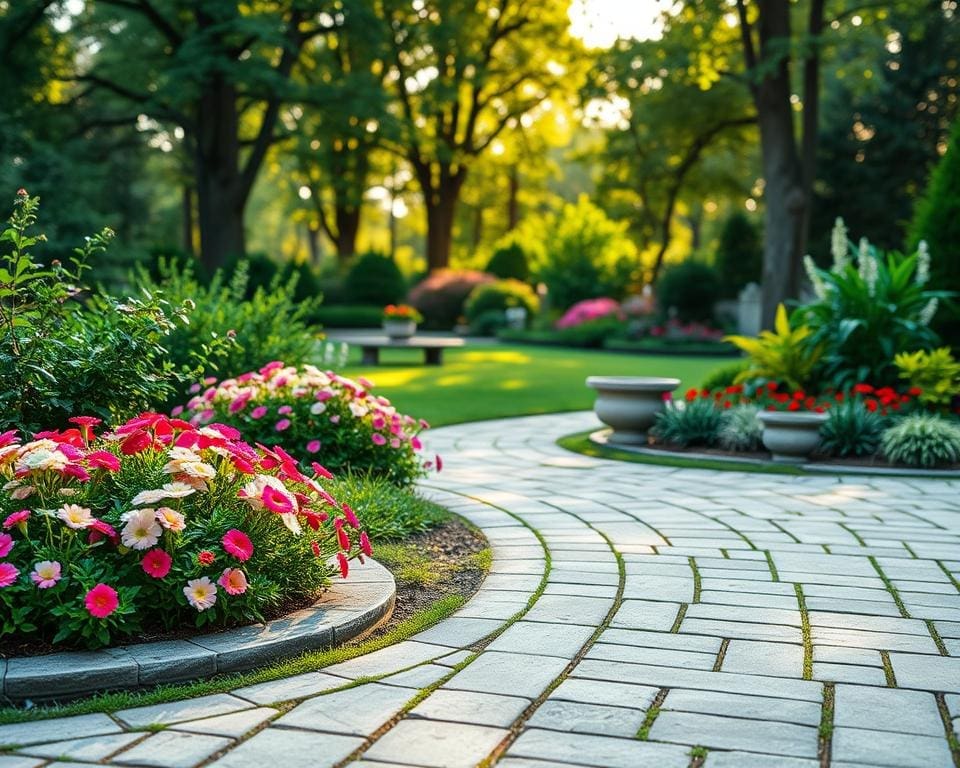 Hoe combineer je bestrating en groen in de tuin?